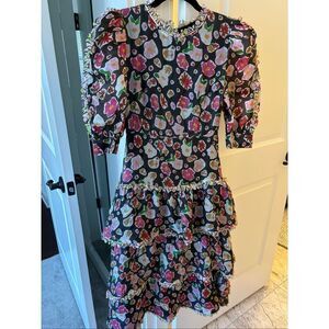 NWOT Celia B tiered silk blend dress, XS, $425